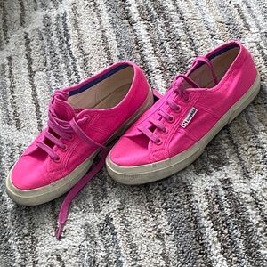 SUPERGA , BRITISH BRAND Bright pink sneakers 7.5 W USA, Sz 38